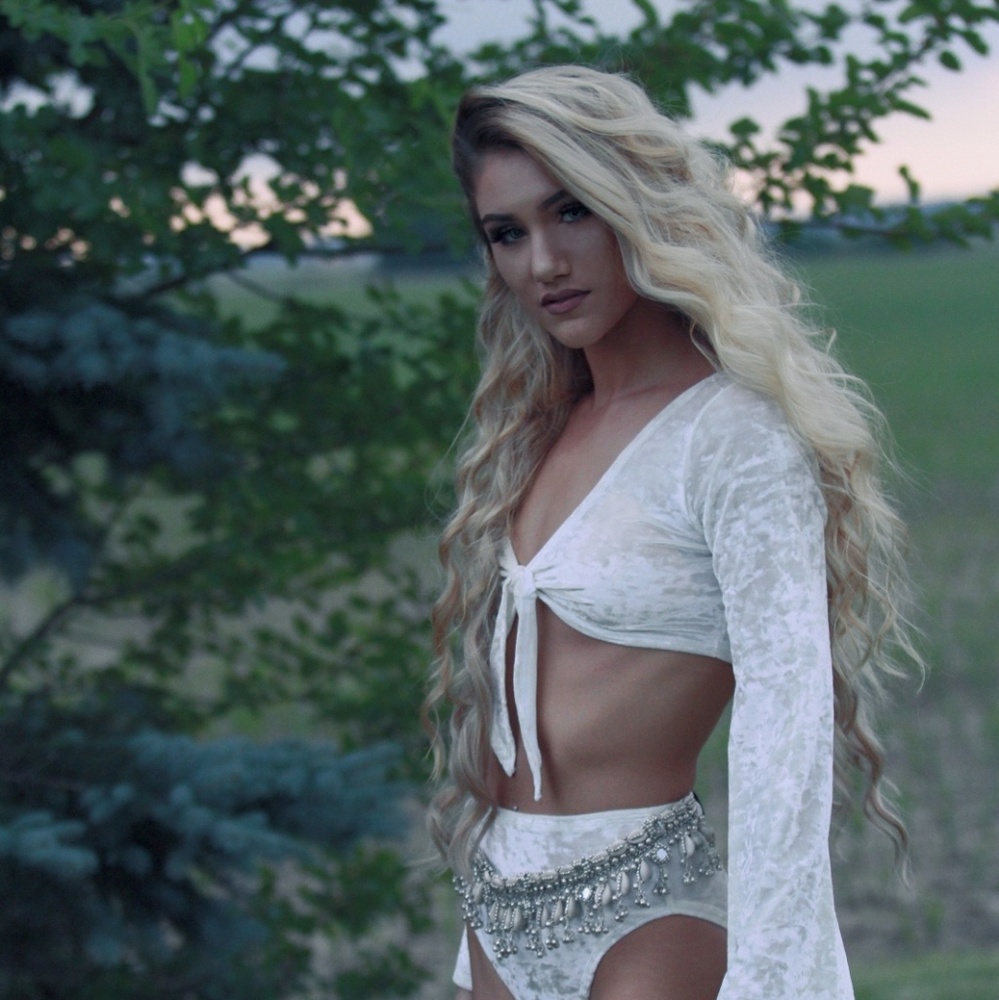 ❌SOLD❌Eat Sleep Rave ivory velvet tie top+ bottoms